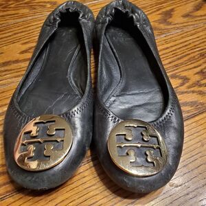 Tory Burch reva black ballet flat size 9.5